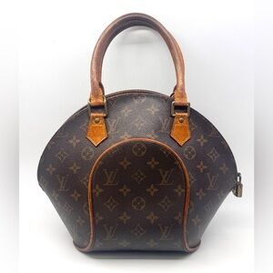 Authentic Louis Vuitton Monogram Ellipse PM Leather HandBag M51127